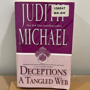 ⭐️5 for $15⭐️ Deceptions & A Tangled Web by Judith Michael | Book